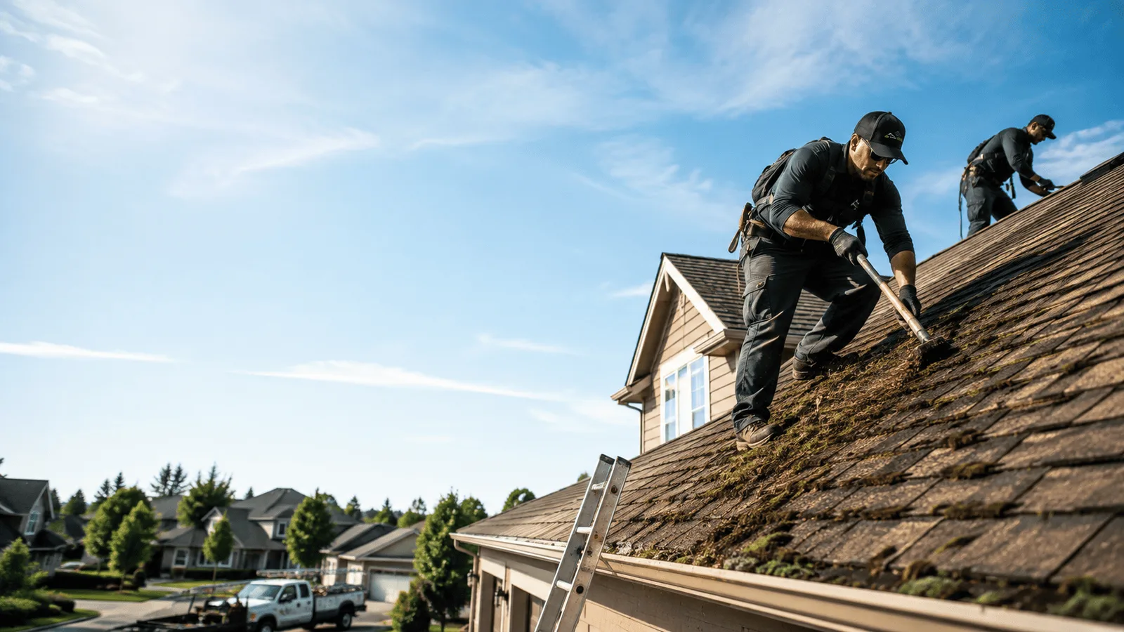 Roof Moss Removal in Three Rivers, MI near me